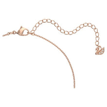Load image into Gallery viewer, Twist necklace White, Rose gold-tone plated