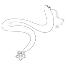 Load image into Gallery viewer, Stella pendant Star, White, Rhodium plated