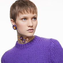 Load image into Gallery viewer, Dulcis clip earrings Cushion cut, Purple