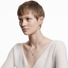 Load image into Gallery viewer, Millenia necklace Octagon cut, Pink, Rose gold-tone plated