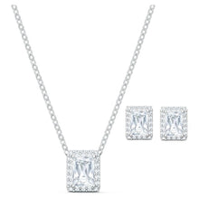 Load image into Gallery viewer, Swarovski Angelic Set, White, Rhodium plated