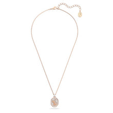 Load image into Gallery viewer, Signum pendant Swan, White, Rose gold-tone plated