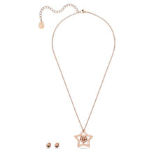 Load image into Gallery viewer, Stella set Star, White, Rose gold-tone plated