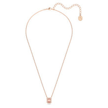 Load image into Gallery viewer, Millenia necklace Octagon cut, Pink, Rose gold-tone plated
