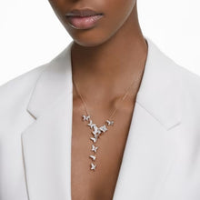 Load image into Gallery viewer, Lilia Y necklace Butterfly, White, Rhodium plated