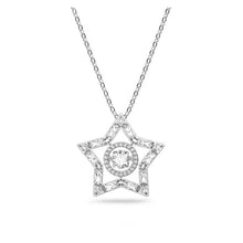 Load image into Gallery viewer, Stella pendant Star, White, Rhodium plated