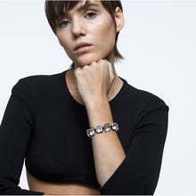 Load image into Gallery viewer, Harmonia bracelet Cushion cut, White, Mixed metal finish