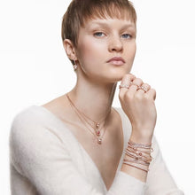 Load image into Gallery viewer, Vittore ring Pear cut, White, Rose gold-tone plated