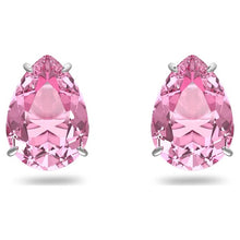 Load image into Gallery viewer, Gema stud earrings Drop cut, Pink, Rhodium plated