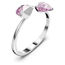 Load image into Gallery viewer, Lucent bangle Magnetic, Oversized crystal, Pink, Stainless steel