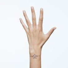 Load image into Gallery viewer, Stella bracelet Star, White, Rose gold-tone plated