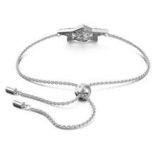 Load image into Gallery viewer, Stella bracelet Star, White, Rhodium plated
