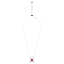 Load image into Gallery viewer, Swarovski Chroma necklace Pink, Rhodium plated