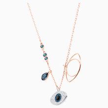 Load image into Gallery viewer, SWAROVSKI SYMBOLIC EVIL EYE PENDANT, BLUE, MIXED METAL FINISH