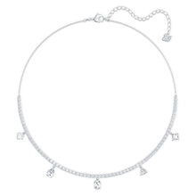 Load image into Gallery viewer, Swarovski Tennis Deluxe Mixed Set, White, Rhodium plated